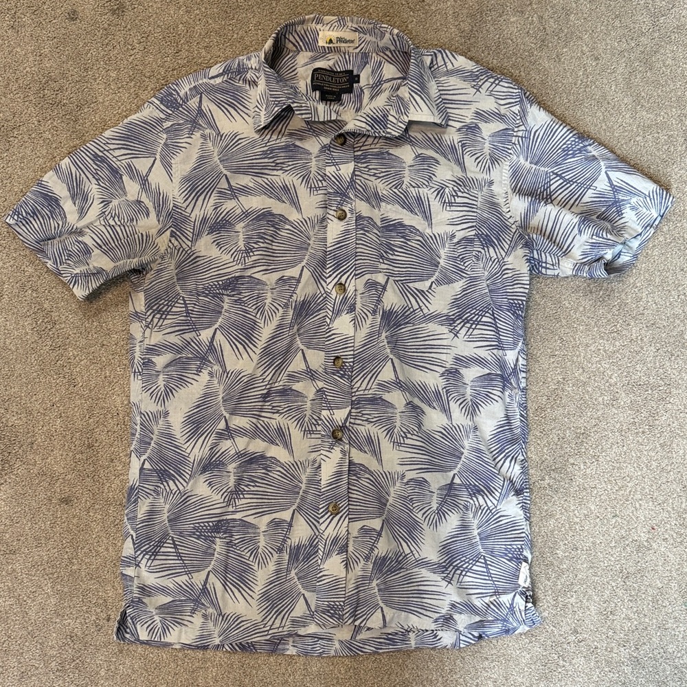 Pendleton Surf Pendleton Hawaiian Print Short Sle… - image 1